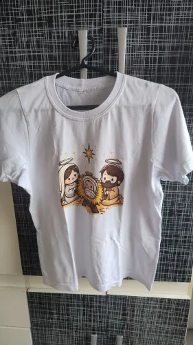Blusa tema Natal (manjedoura) 12 anos