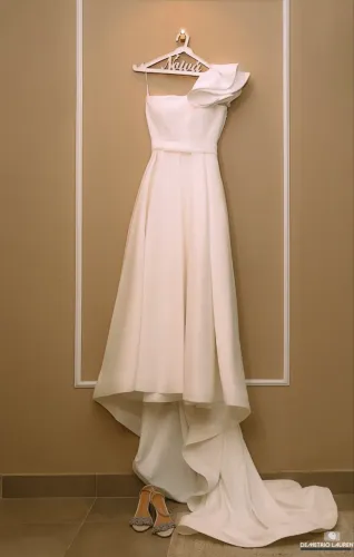 Vestido de Noiva - Crepe estruturado