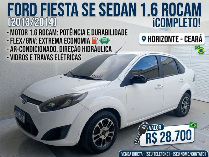 Ford Fiesta Sedan SE 1.6 8V Flex 4P 2014