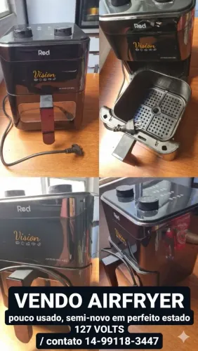 AirFryer 4.5 l 127 volts semi-nova ótimo estado