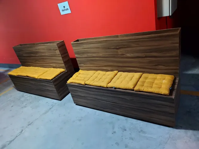 ? BANCO COM BAÚ + ENCOSTO | SOB MEDIDA | LINDO E FUNCIONAL ?