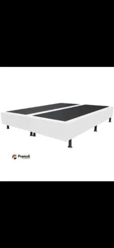 Base 138x188x30 Bipartido Casal Corino Cor Branca Os Pés ACEITAMOS OFERTAS EXCLUSIVOS 