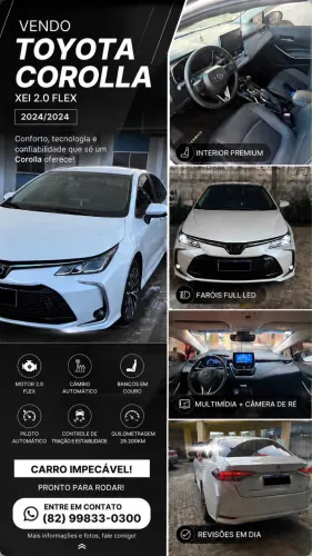 Toyota Corolla XEI 2.0 Flex 16V Aut. 2024