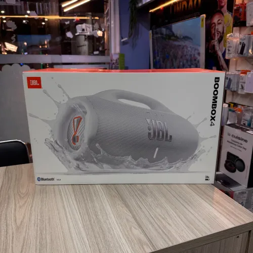 LOJA FÍSICA. NOVA JBL BOOMBOX 4 BRANCA | RETIRADA IMEDIATA | LOJA EM SHOPPING | GARANTIA 