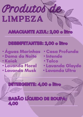 Produtos de limpeza