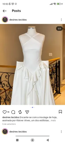 Tecido vestido de noiva
