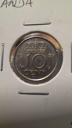 Moeda Holanda 1973 + 1 brinde