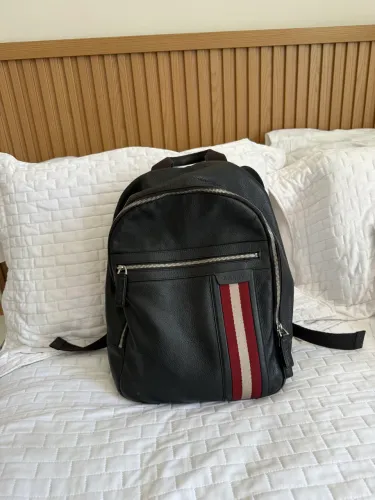 Mochila Bally em couro nobre