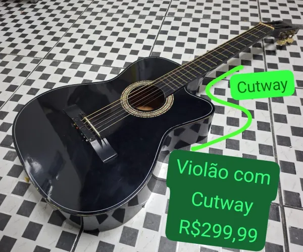 Violão com cutway