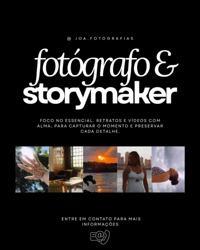 Contrate um Fotógrafo e Storymaker para seu evento ou negócio!