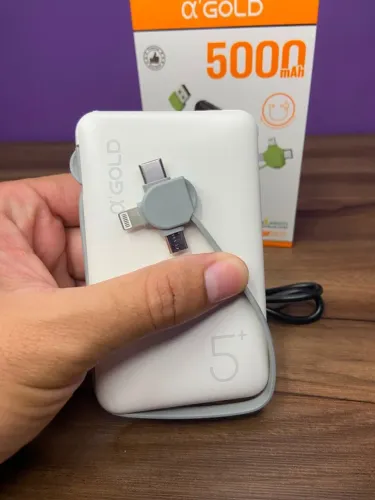 Carregador Portátil Power Bank ?'GOLD 5000mAh BTE-03 