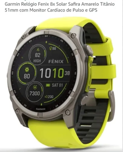 GARMIN FÊNIX 8 SOLAR SAFIRA