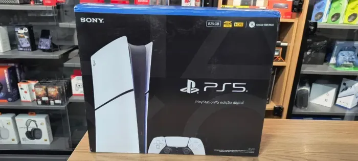 PlayStation 5 Slim - Mídia Digital - 825Gb - Novo/Lacrado