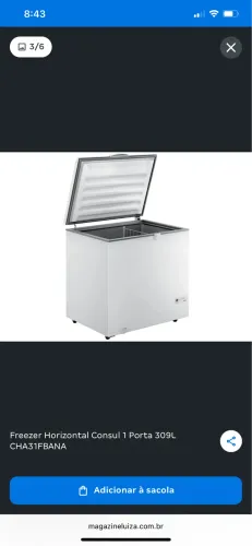 Frizer 300 litros 