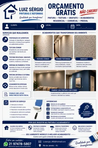 Pintor Profissional possuo CNPJ | Acabamento Caprichado, orçamento grátis!
