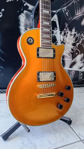Guitarra lespaul SX custon gold top