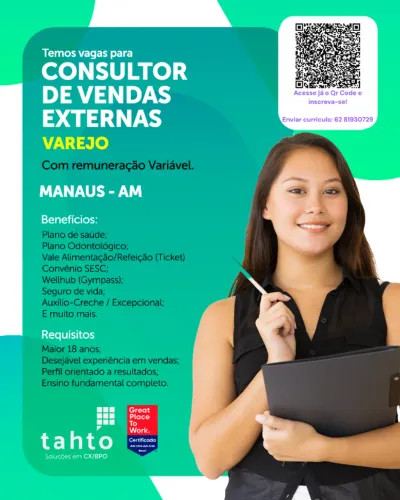 Consultor de Vendas Externas 