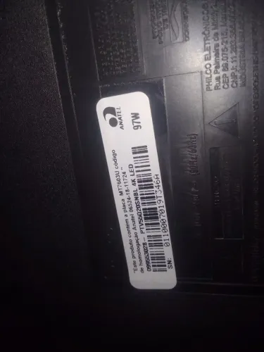 Tv Philco smart 4k 55 ptv55Q20snbl defeito não liga a tela não tá quebrada