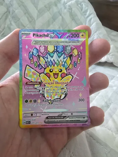 Pikachu EX SAR (277/217) - Português
