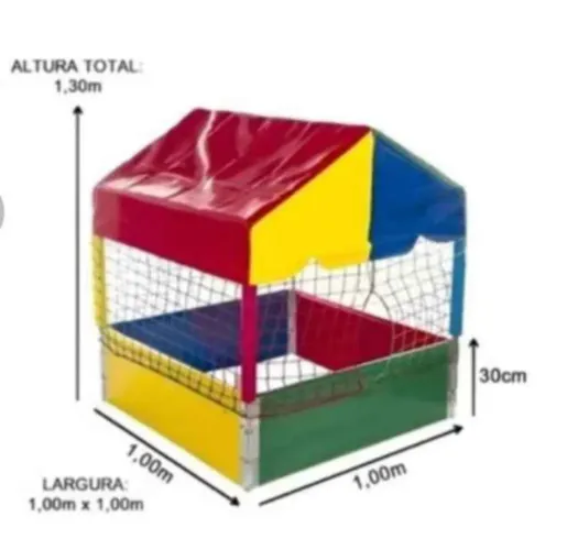 Piscina de bolinhas com 750 bolinhas (usada e bem conservada)