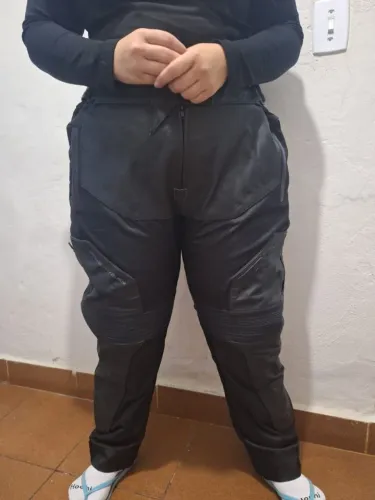 Calça Motociclista Feminina Moto Texx Falcon Couro Proteção