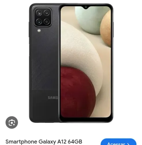 Celular A12 64Gb branco Samsung