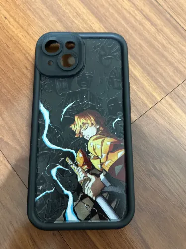 Kit Zenitsu Demon Slayer Capinha iPhone 14 + 2 Broches/Bottons