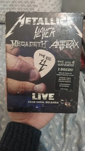 DVD duplo Big 4 (Metallica, Megadeth, Slayer e Anthrax)