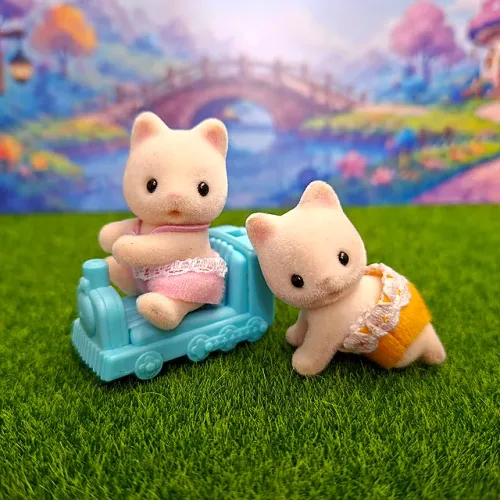 Sylvanian Families - Gêmeos Bebês Gatos Primavera