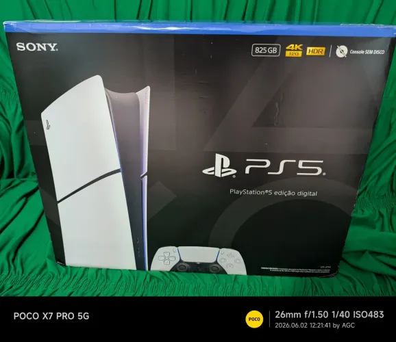 PS5 SLIM 825GB DESBLOQUEADO  DESTRAVADO Via App Youtube (50 MINUTOS PARA DESBLOQUEAR) 