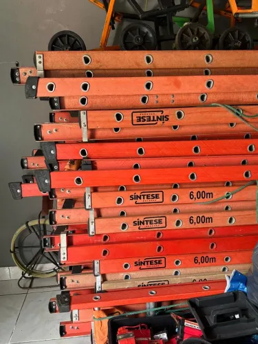 Escada extensiva 6 metros, tenho várias