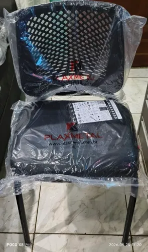 Cadeira de escritório kit duas cadeiras Novas Plaxmetal