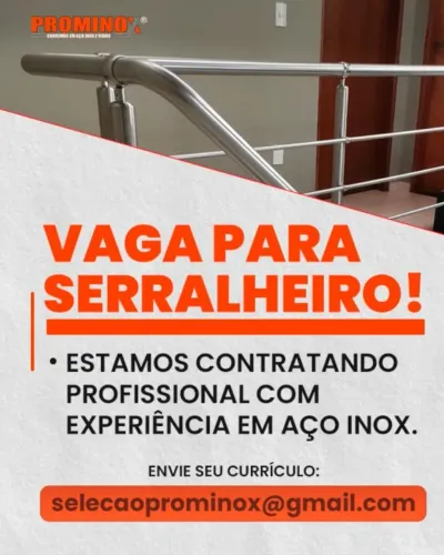 Serralheiro ou ajudante