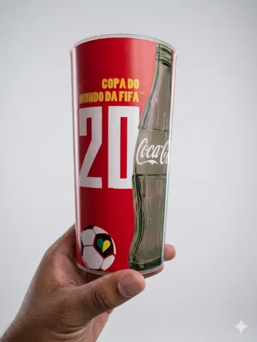 Copo Coca-Cola Copa do Mundo FIFA 2014 Original Colecionável