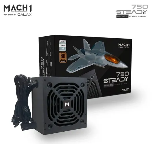 FONTE MACH1 GALAXY 750W, 80 PLUS BRONZE - NOVA NA CAIXA