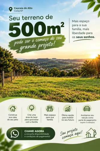 **R$ 15 MIL DE ENTRADA PARA CONQUISTAR SEU TERRENO DE 500m²! **