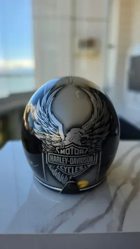 Capacete Harley Davidson personalizado. Tamanho 60.