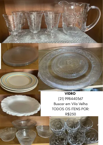 Potes, jarras, vasilhas de vidro
