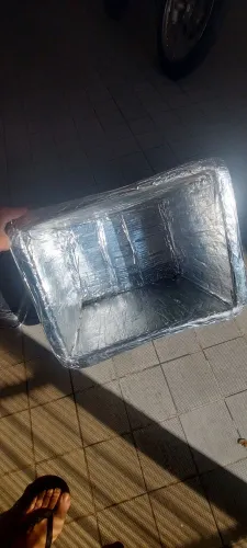 Caixa de isopor para bag 