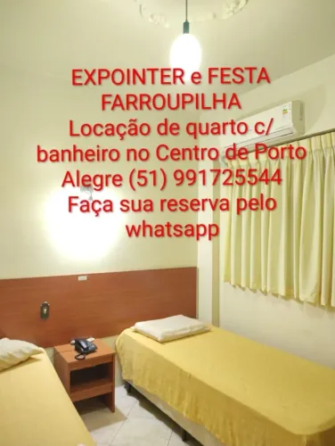 Expointer e festa farroupilha locação de quarto com banheiro