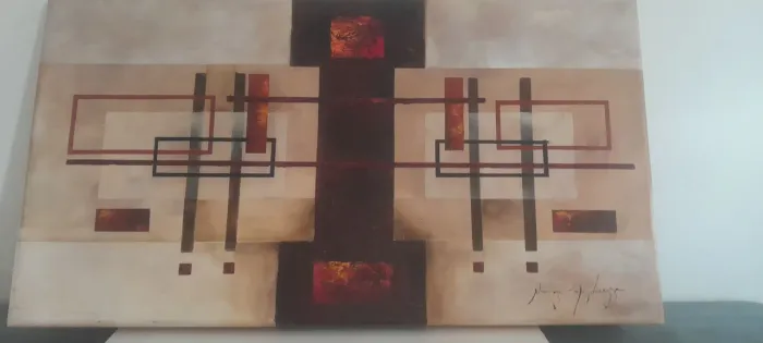 Quadro Óleo sobre tela - Formas e Visões 