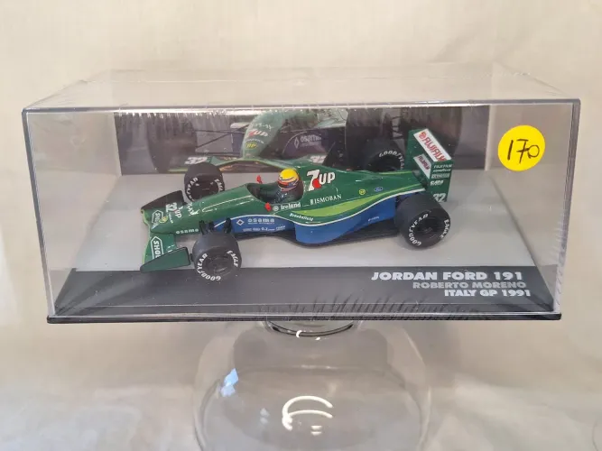 Carrinho Miniatura Fórmula 1 c/fascículo Lacrado Jordan Ford 191 Italy GP 1991