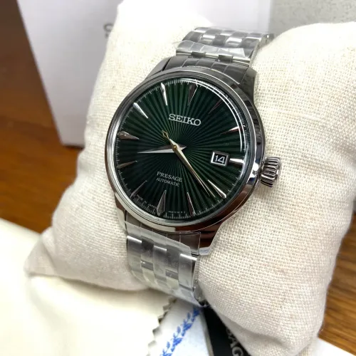 Relógio Seiko Presage Cocktail SRPE15 verde escuro automático