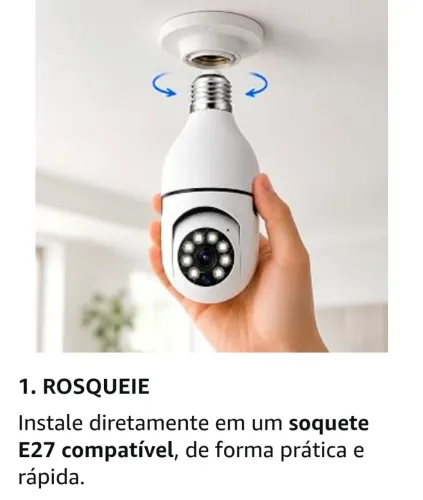 Câmera ip Wi-Fi inteligente 