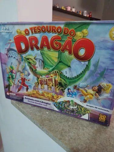 Jogo Tabuleiro O Tesouro do Dragão Grow