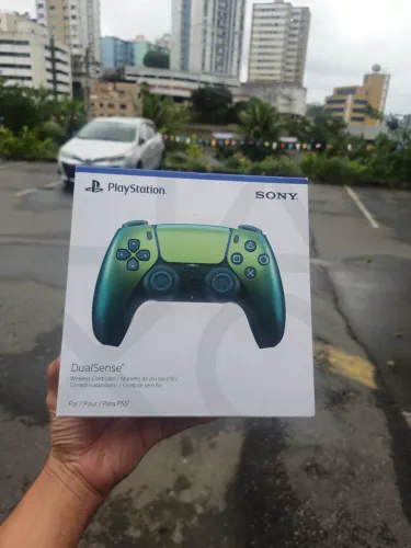 Controle PS5 verde Metálico lançamento
