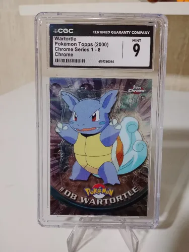 Pokémon Wartortle Chrome Topps 2000 CGC 9 Original