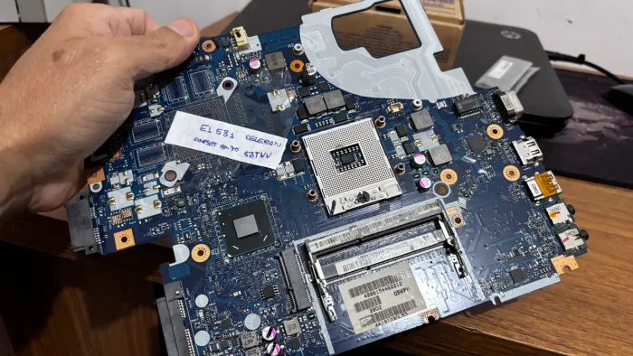 placa mae notebook acer e1 531 serie chipset Hm 70 - retira peça ou recupera