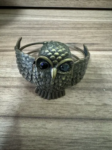 Bracelete coruja vintage