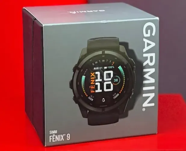 Garmin Relógio Fênix 9 Amoled Sapphire 51MM Black - Produto Novo com Garantia